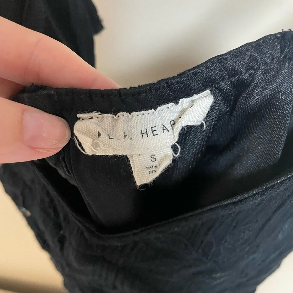 Pac Sun L.A. Hearts Brand black crop top/bralette. Size small. - Picture 6 of 6